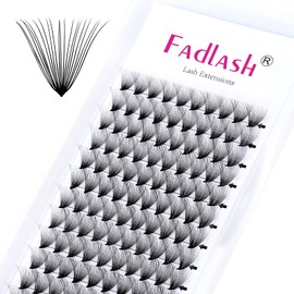 Russian Volume Lashes 20D 0.07mm D Curl 11mm Middle Stem Volume Eyelash Extensions Premade Fans Eyelash Extensions(20D-0.07-D,11mm)