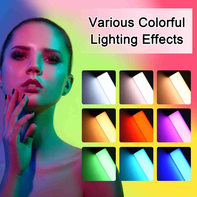 RGB LED Tube Light 2500K/5500K/9900K Photography Handheld LED Video Lighting