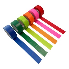 TABANDTAB 6 Pack Flagging Tape Assorted Colors, Non-Adhesive Plastic Ribbon Neon Color,1inch*600ft, Survey Tape for Tree Marking, Hunting, Boundaries and Hazardous Areas,Trail Marking