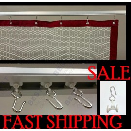 Unbranded Standard Carrier Rollers for Hospital Curtain Track Commercial Grade Hooks 1EACH