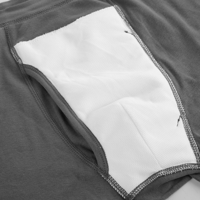 Cotton Breathable Washable Reusable Incontinence Underwear for Men XL