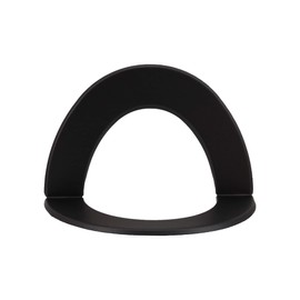 LANZZAS Stove Pipe Corner Rosette for Inner Corner with 50 mm Edge - for Diameter 150 mm - Colour: Black - Stove Pipe Wall Rosette for Corner Interior