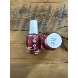 ESSIE NAIL LACQUER 2 Pack Knotty Or Nice Sparkly Glitter Red 1594