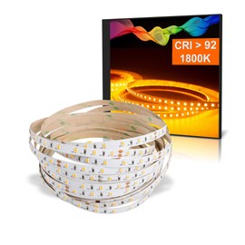Mextronic LED Strips with Amber Light 1800 K LED Strip LED Strip 2835 Amber (1800 K) CRI 92 36 W 5 m 24 V IP20