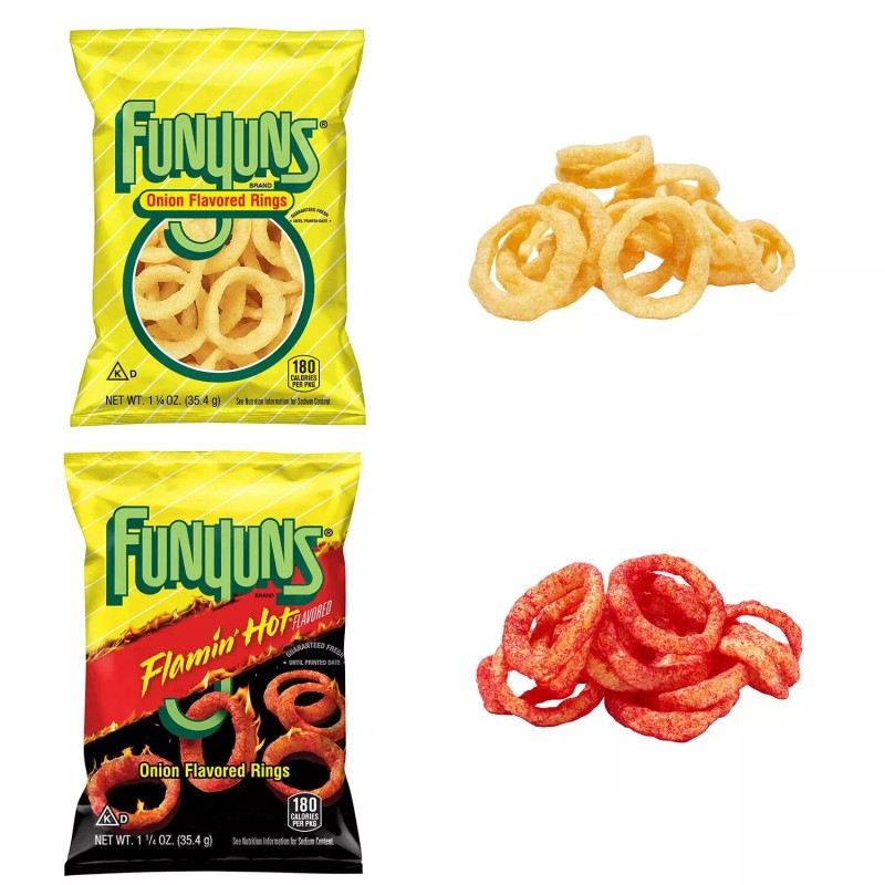 Funyuns Onion Flavored Rings, Variety Pack, 1.25 oz., 30 pk.