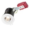 Knightsbridge Fixed GU10 230V 50W IC Fire-Rated Downlight-White, Metal