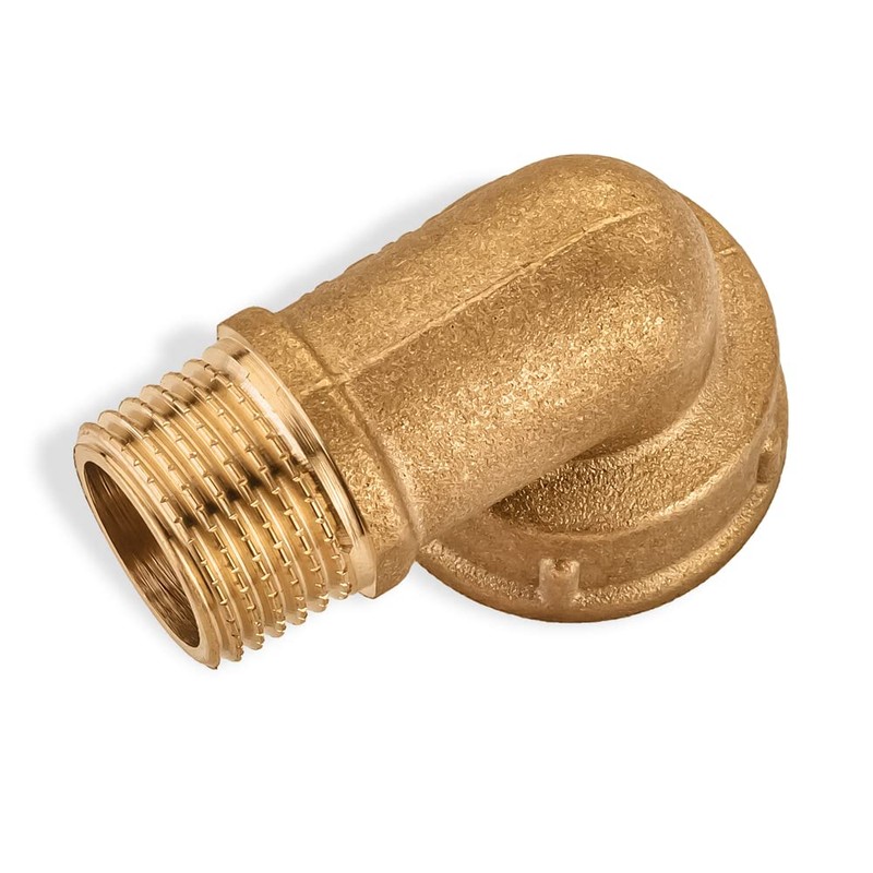 Brass Pipe Fitting 1/2" Male x 3/4" Female Brass Elbow