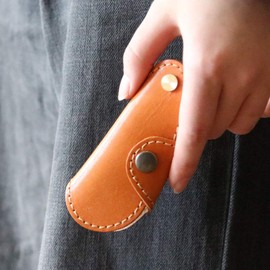 Tochigi Leather Smart Key Case, Genuine Leather, Made in Japan, Leather Keys, Men's, Women's, Smart Key Case, Leather Key Holder, Cowhide Leather, Leather Key Case, Leather Key Case (Camel)