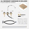 PARLOS High Arc 2-Handle Widespread Roman Tub Faucet with Valve