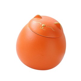 SENLZLU Ceramic Cat Treat Jar With Lid, Decorative Tea Canister, Airtight Cat Cookie Jar for Tea, Candy, or Kitchen Storage