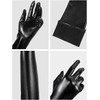 Women's Costume Set Elastic Spandex Shiny Wet Long Gloves and