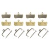 XYT WORLD 4 Pairs Full-Metal Bicycle Bike Disc Brake Pads