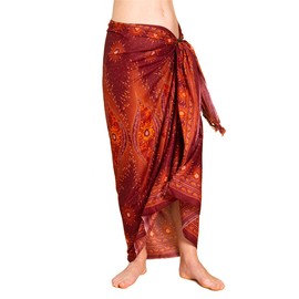 PANASIAM Sarong Peacock V24 russet, 250x113cm