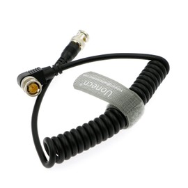 Uonecn Blackmagic RG179 BNC Coaxial Cable for BMCC Video Camera Straight to Right Angle Plug