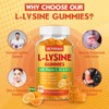 VAJYKEWJY L-Lysine Gummies 1000 mg for Immune Support, Delicious Orange