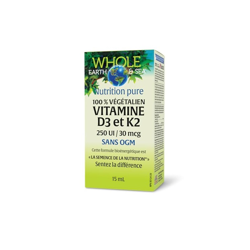 Whole Earth & Sea® 100% Vegan Vitamin D3 & K2