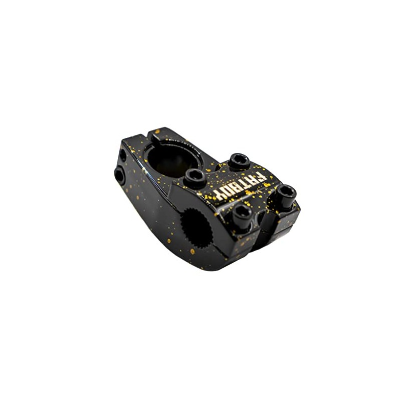 Fatboy Mini BMX Stem - (22.2mm Handlebar Clamp) (Black/Golden Splatter)