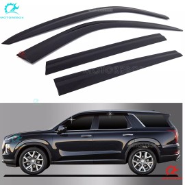 Motorebox  Smoked Window Door Visor Rain Sun Guard 4Pcs for Hyundai  Palisade 2019~2024