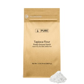 Pure Original Ingredients Tapioca Starch (1.5 lb) Non-GMO & Gluten Free, Kitchen Staple, Eco-Friendly Packaging.