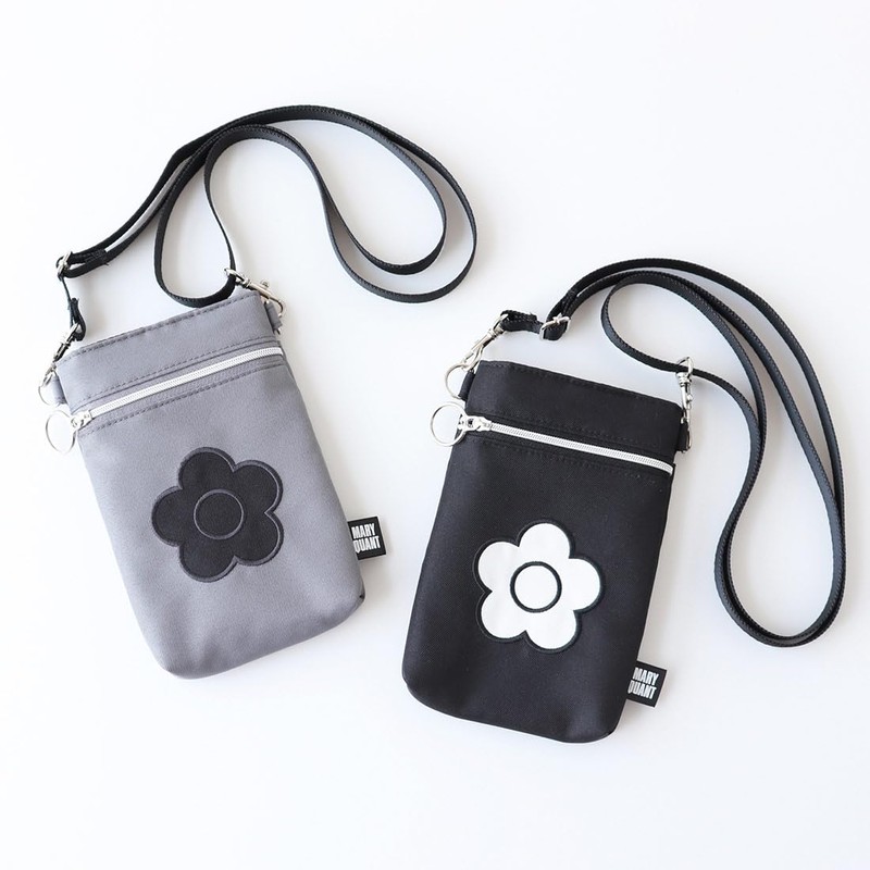 Mariqwant 000847-0001-01 Shoulder Pouch, Smartphone Shoulder Pouch, Daisy (Gray), Mini
