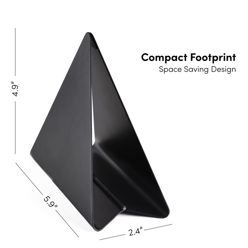 xympo Self-Adjusting Napkin Holder – Compact Black Metal Dispenser for