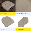 Sweet Home Collection Chair Cushion Memory Foam Pads Tufted Slip