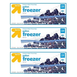 Up&Up Gallon Freezer Bags 60ct (Pack of 3)