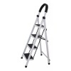 Kingshouse Escalera De Acero Tubular Tipo Tijera Plegable Con 4