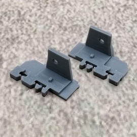 ULEIVA Replacement End Cap Pack of 2 Grey Compatible with Velux Rollo 948595 DKL DG DJ RFL (Grey)