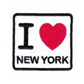 I Love New York Sew-On Iron-On Patch Iron-On Patch Heart USA Patch Size 6.2 x 5.8 cm