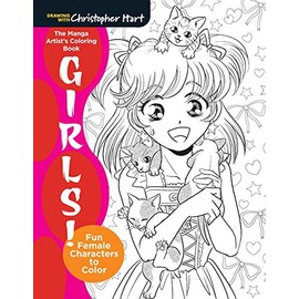 The Manga Artist's Coloring Book: Girls!: Fun Female Characters to Color