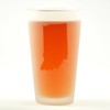Indiana State Engraved Pint Glass