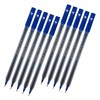 SAINO Softy Ballpoint Pens, BLUE, Fine Point (0.7mm), Pack of