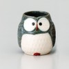 Soho Kiln Yunomi Owl Long Blue Diameter 3.0 x 3.2