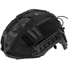 Black Multicam Camouflage Tactical Fast Helmet Cover for Airsoft Combat Helmets MH/BJ/PJ MTP