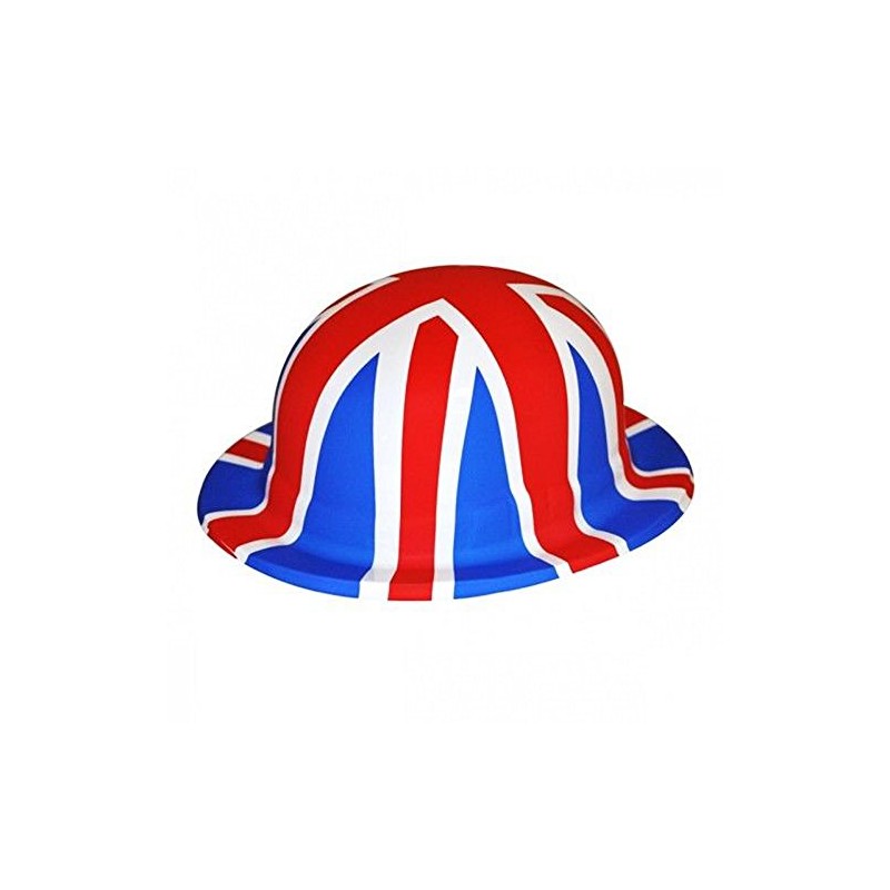 union jack plastic bowler hat