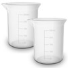 Twin Pack - RE-GEN 250ml Graduated Clear Plastic Measuring Beakers