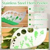 Herb Stripper Tool, Stainless Steel 11-Hole Leaf Stripping Kitchen Tool