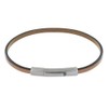 LES POULETTES BIJOUX - Women's Bracelet Simple Leather Stainless Steel
