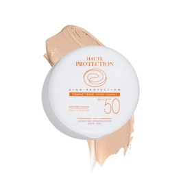 Avène High Protection Beige Tinted Compact, Broad Spectrum SPF 50+, UVA/UVB Blue Light Protection, Tinted sunscreen, 100% Mineral, Water Resistant, Non-Greasy, Fragrance-Free 0.35 Oz