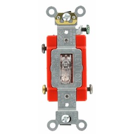 Leviton 1221-7PC CL SW TGL LITED SP 20A120/277VAC