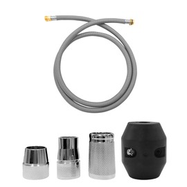 Kitchen Faucet Hose Replacement Kit Fits for Grohe 48293000 Pull-Out Faucets, Flexible Shower Sprayer Hose with Weight (Chrome Finish)
