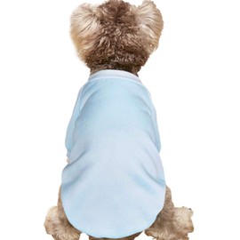 JOUHOI Puppy Sweater for Small Dogs Clothes Warm Winter Cat Clothe Pet Sweatshirt Knitwear Doggie Kitten Clothing, Light Blue, X-Small