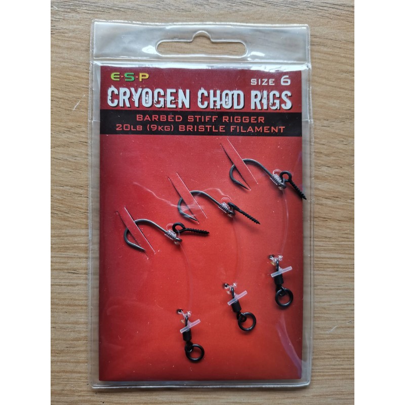 ESP Cryogen Chod Rig With Bait Screw Barbed OR Barbless: