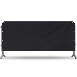 Tioncy 8.5 FT Safety Barricade Heavy Duty Portable Crowd Control Barricade Jacket Cover for Event Setups Trade Shows Concerts Festivals Sporting Events