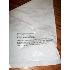 Glarks 25 Pcs 8-32 Yellow Zinc Plated Carbon Steel Rivet Nut Flat Head Rivnut-Ships FRE