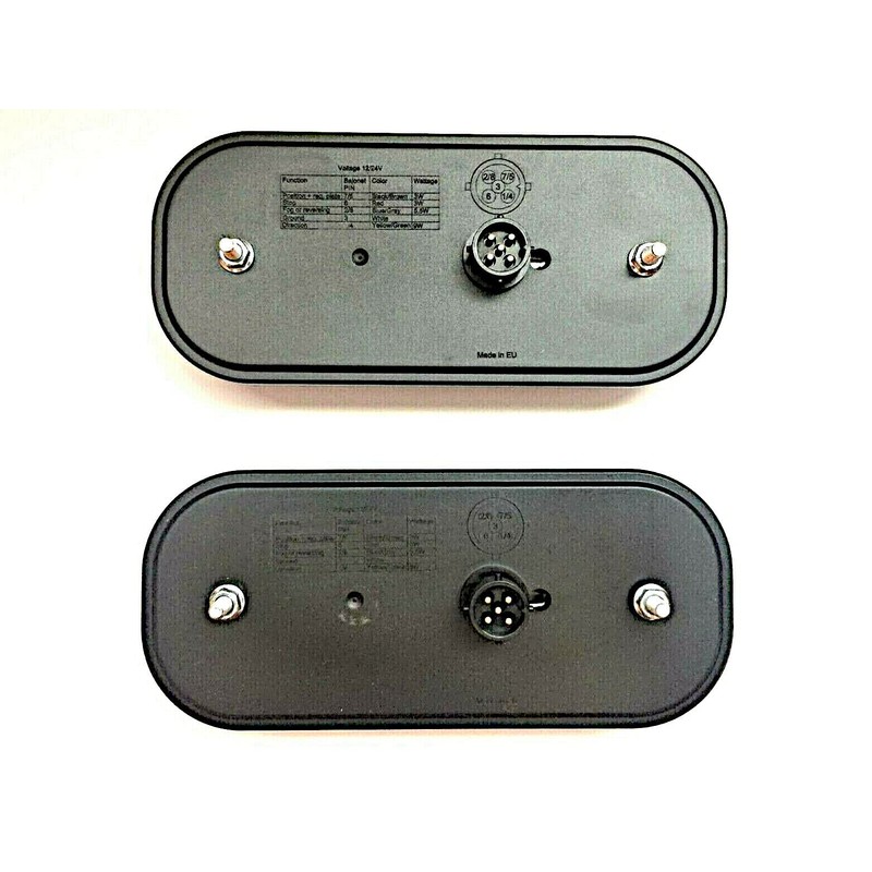 MelTruck 2 x 6-functional LED rear light, dynamic indicator, 5