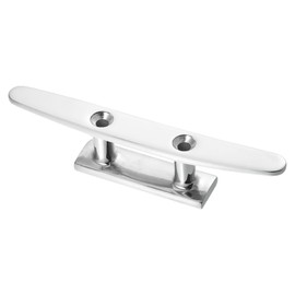 X AUTOHAUX 6" 150mm Stainless Steel Flagpole Cleat Hook Boat Deck Rope Cleats