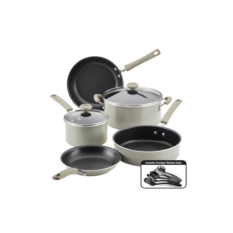 Farberware DuraStrong Nonstick Cookware/Pots and Pans Set, 12 Piece -