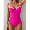 B2prity Women's Underwire One Piece Swimsuits Tummy Control Bathing Suits